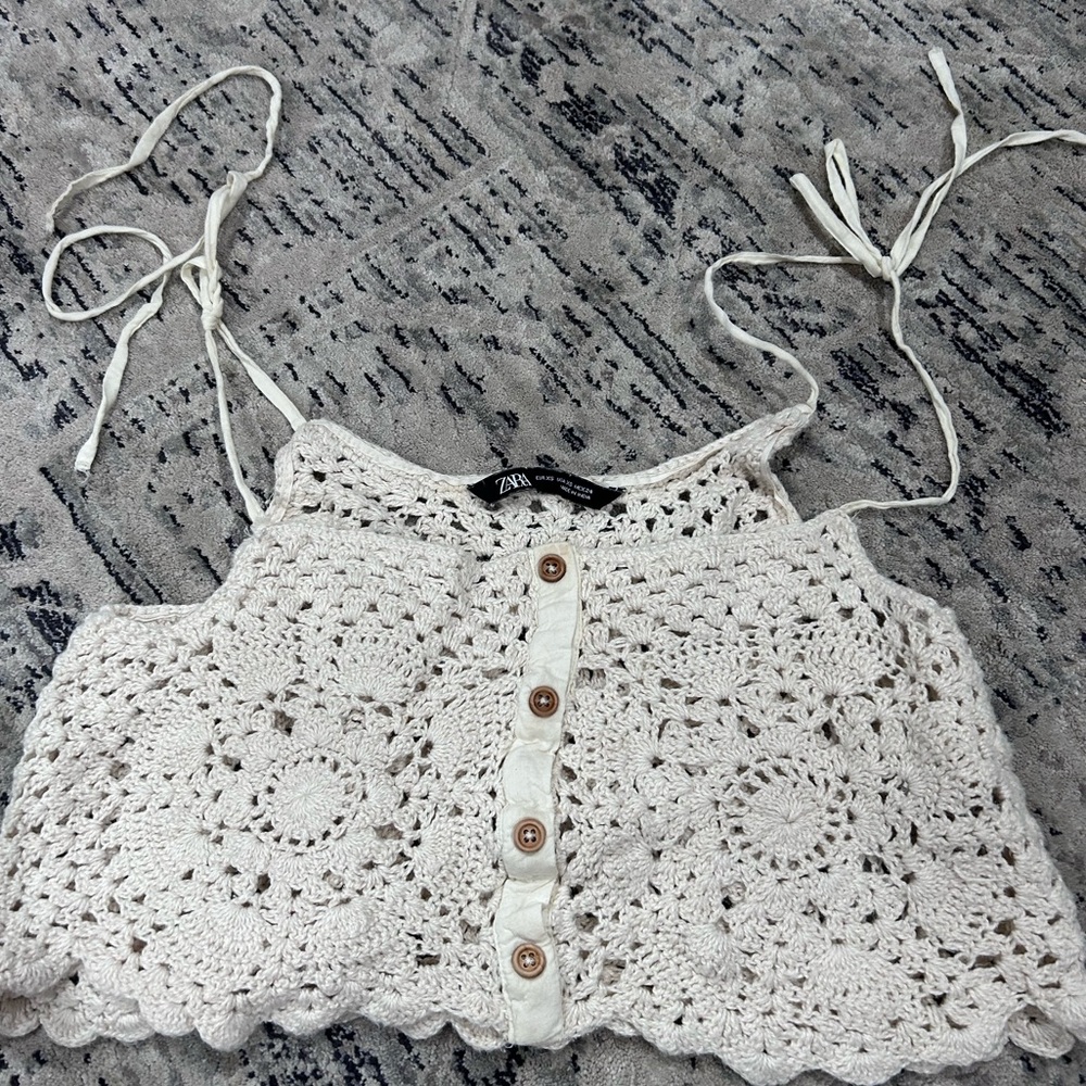 Zara knit crop top
